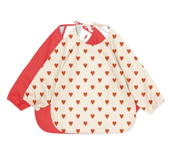2 PACK DINNER BIB WITH SLEEVES - MON AMOUR