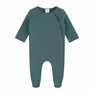 Newborn Suit With Snaps - Blue Grey