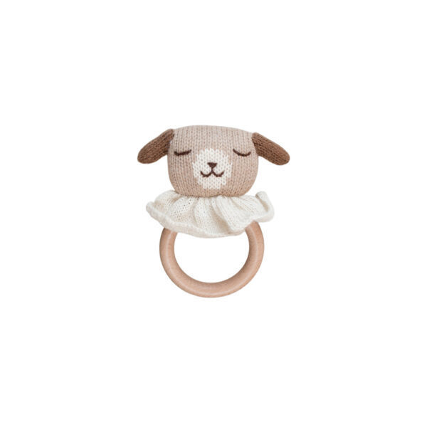 puppy teething ring main sauvage
