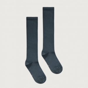 GRAY LABEL Long Ribbed Socks - Blue Grey
