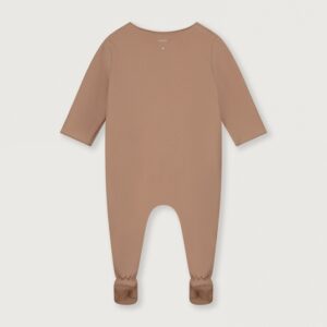 Newborn suit gray label with snapy biscuit