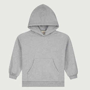 hoodie grey melange gray label