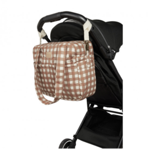 HP WF stroller bag - terracotta checks 2
