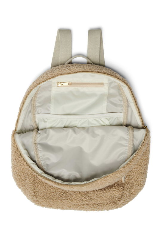 STUDIO NOOS Ecru Teddy Mini Backpack 3
