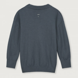 Knitted Jumper - blue grey 1