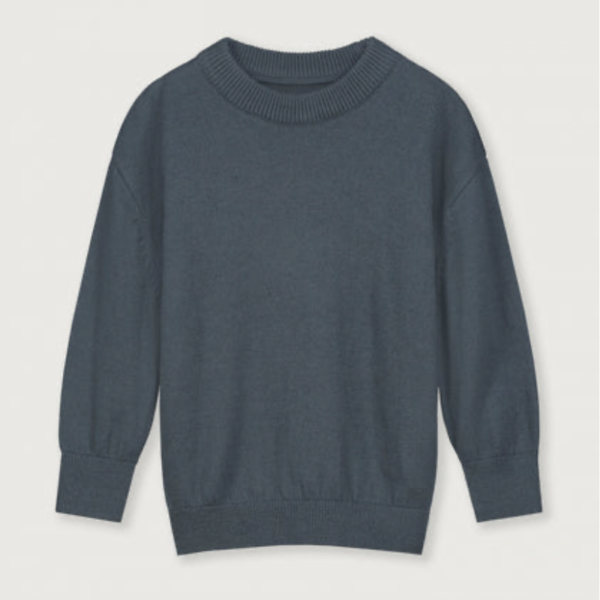 Knitted Jumper - blue grey