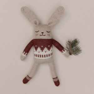 Main sauvage Bunny -sienna jacquard sweater