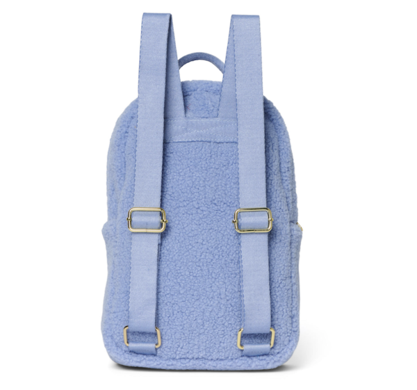 light blue backpack