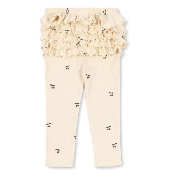 Sui Frill Pants Cherry