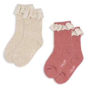 2 pack socks pink mix