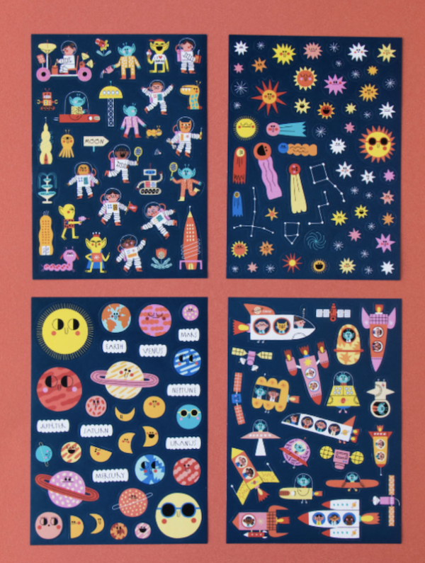 Space stickers