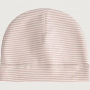 baby beanie faded pink cream