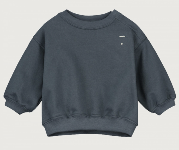 baby dropped shoulder sweater blue grey