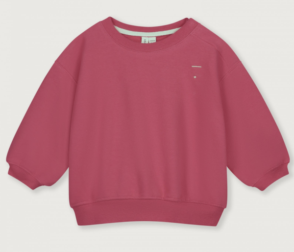 baby dropped shoulder sweater cherry