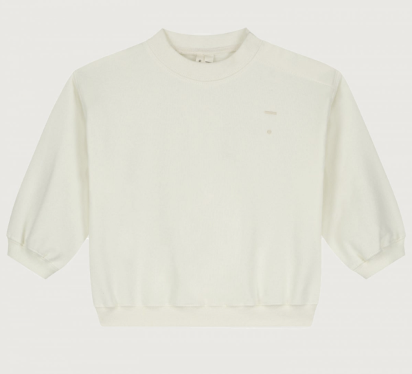 baby dropped shoulder sweater cream