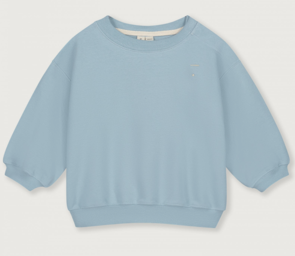 baby dropped shoulder sweater sky