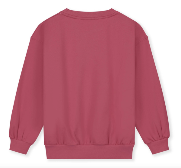 Dropped Shoulder Sweater - Cherry