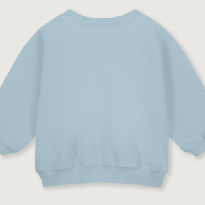 dropped shoulder baby sweater sky