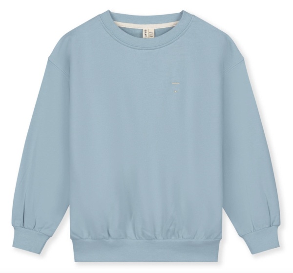 dropped shoulder sweater sky