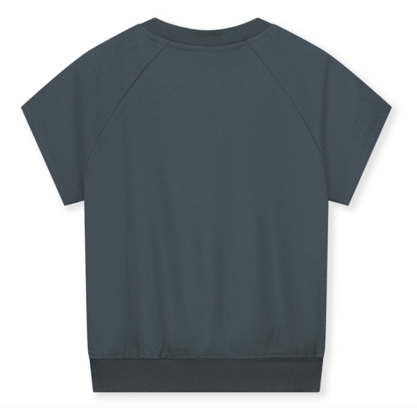 Short Sleeve Sweater - Blue Grey