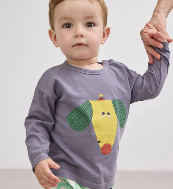happy dog t shirt navy blue