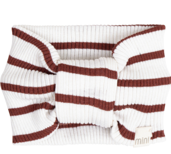 headband hibiscus stripes