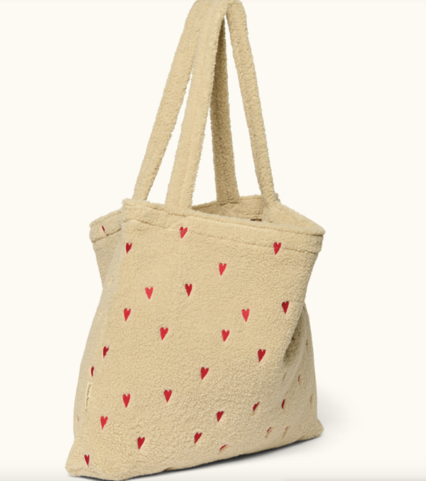 hearts mom teddy bag