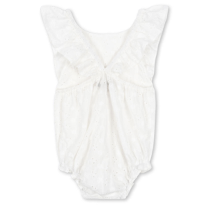 Lacey Romper - Optic White KS