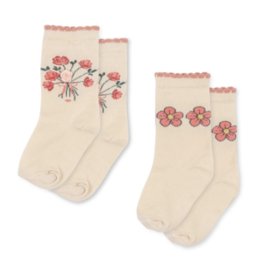 2 Pack Rose Socks- Rose Mix