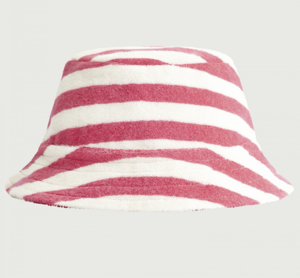 bucket hat terry cherry cream