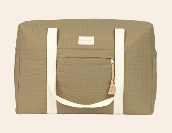 nobodinoz maternity bag olive green