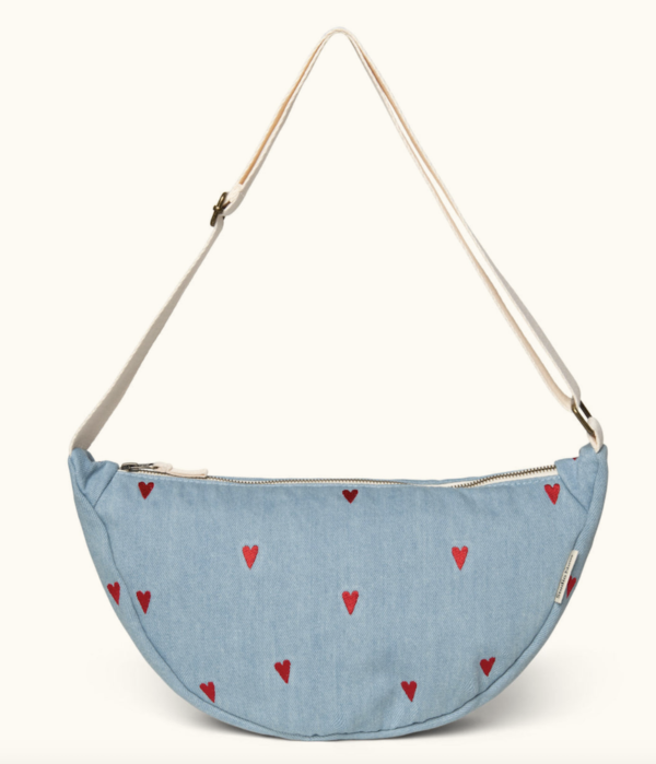 denim hearts adult fannypack