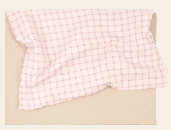 mauve pink Babydecke