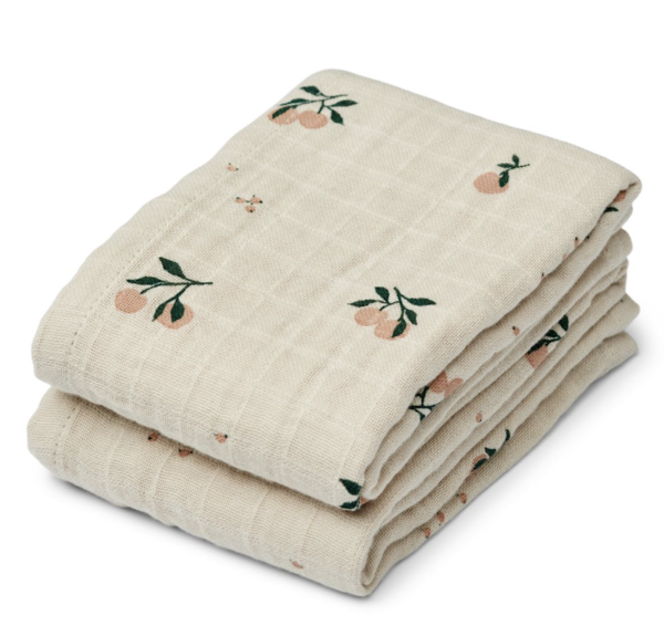 muslin cloth peach sea shell