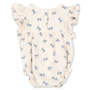 Strampler coco blue bow