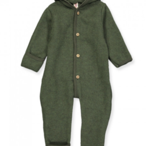 baby hooded overall reed melange