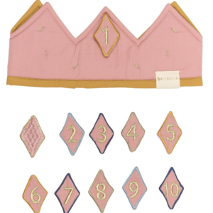 Geburtstagskrone mit Zahlen ash rose numbers