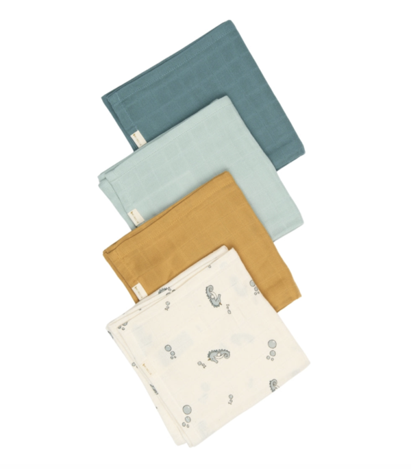 under the sea muslin cloth