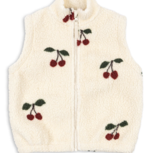 jody teddy vest ma grande cerise