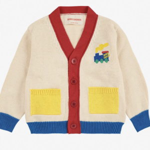 choo color block cardigan